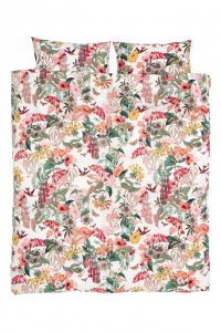 Idee per un copriletto con stampato floreale