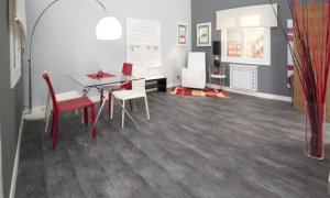 Legno che imita il pavimento in vinile.