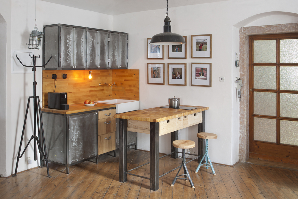 Cucina legno stile industriale