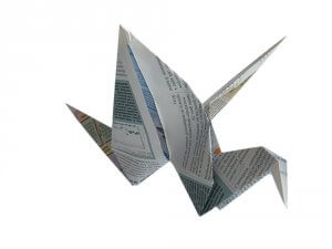 Origami con vecchie riviste