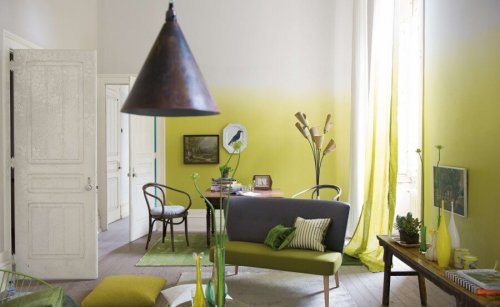 Pittura verde degradé