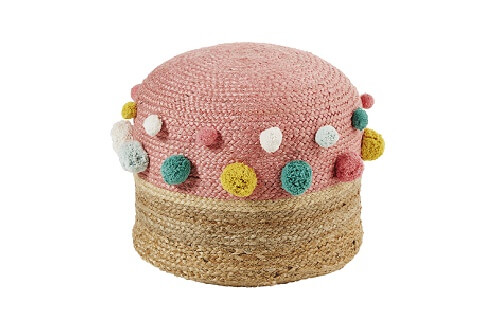 Un pouf di Maisons du Monde modello Pompon