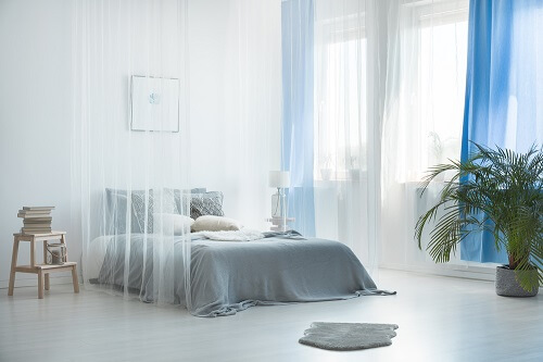 decorare il letto in grigio