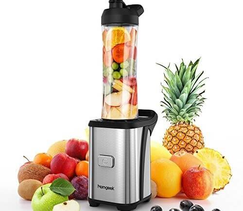 Frullatore con frutta assortita