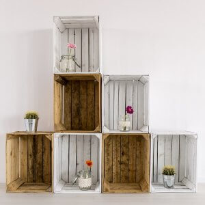 Cassette in legno per tenere in ordine la casa