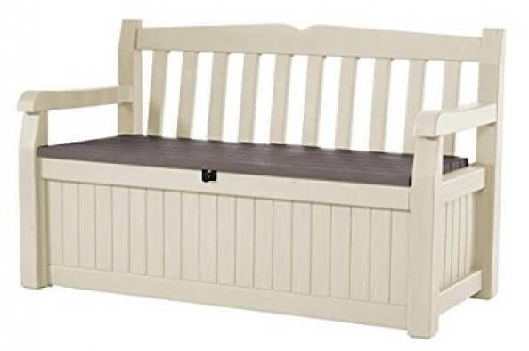 panchina con spazio per riporre oggetti