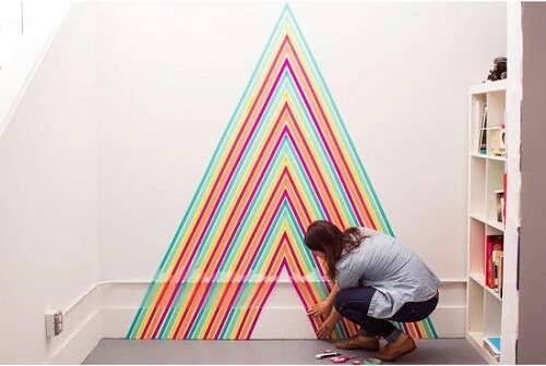 Decorare una parte con nastro washi.