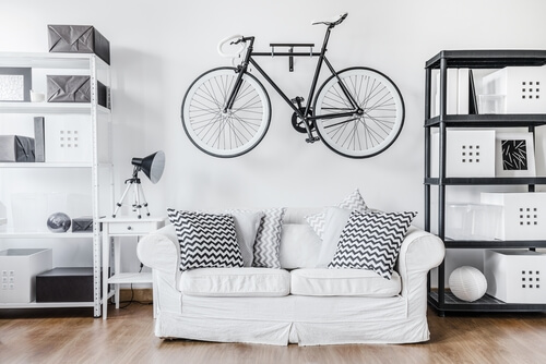 Un portabici per la casa da parete
