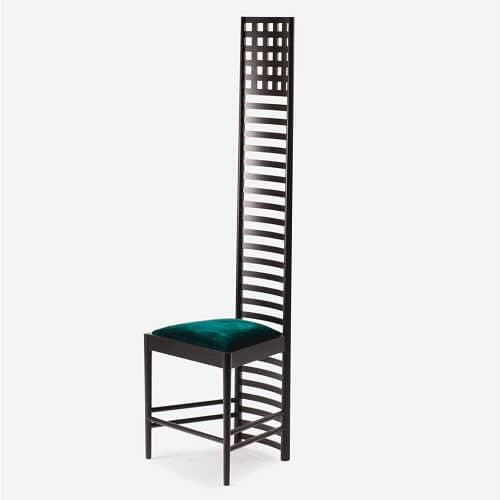 Sedia in stile Mackintosh