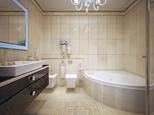 Un bagno moderno completo