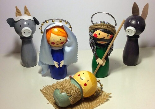 Un presepe di plastica