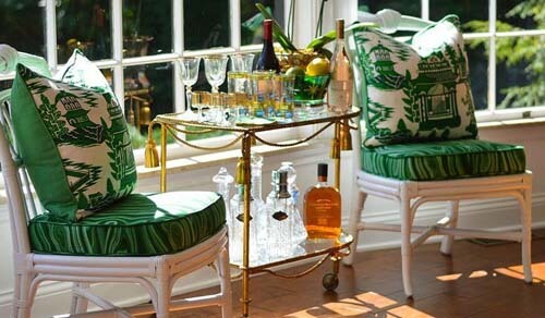 Sedie in stile Hollywood Regency