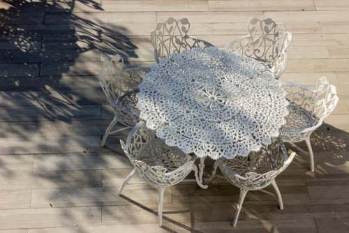 Set completo di mobili in ferro battuto