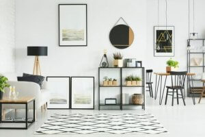6 idee per decorare il salotto con gli specchi