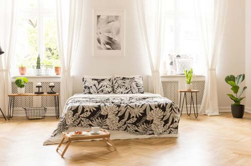 Trapunta con stampe floreali