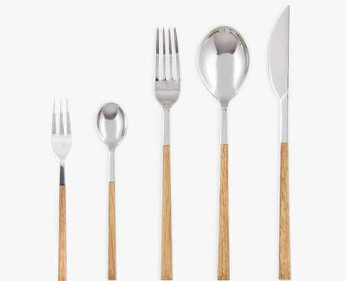 Posate manico wengue