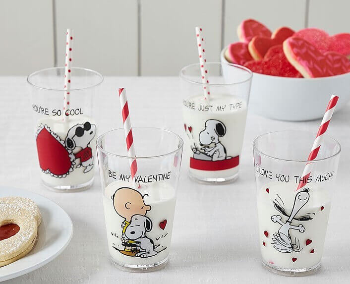 Bicchieri per fan di Snoopy