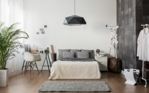 Camere da letto grigie: arredare con eleganza