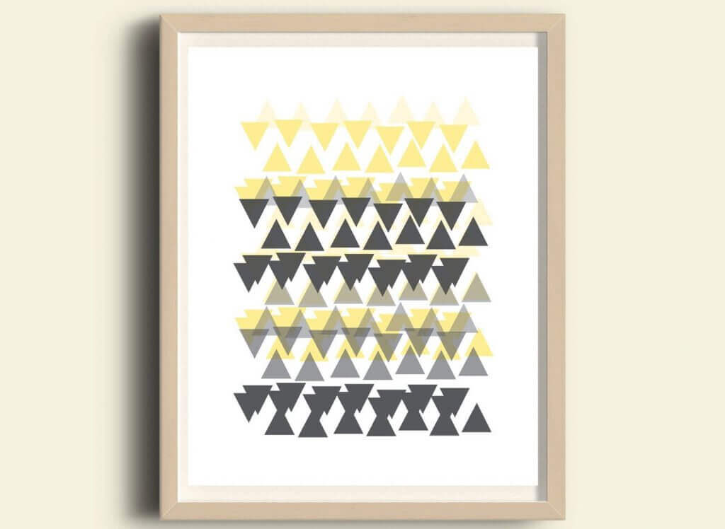 Quadro con decoro geometrico