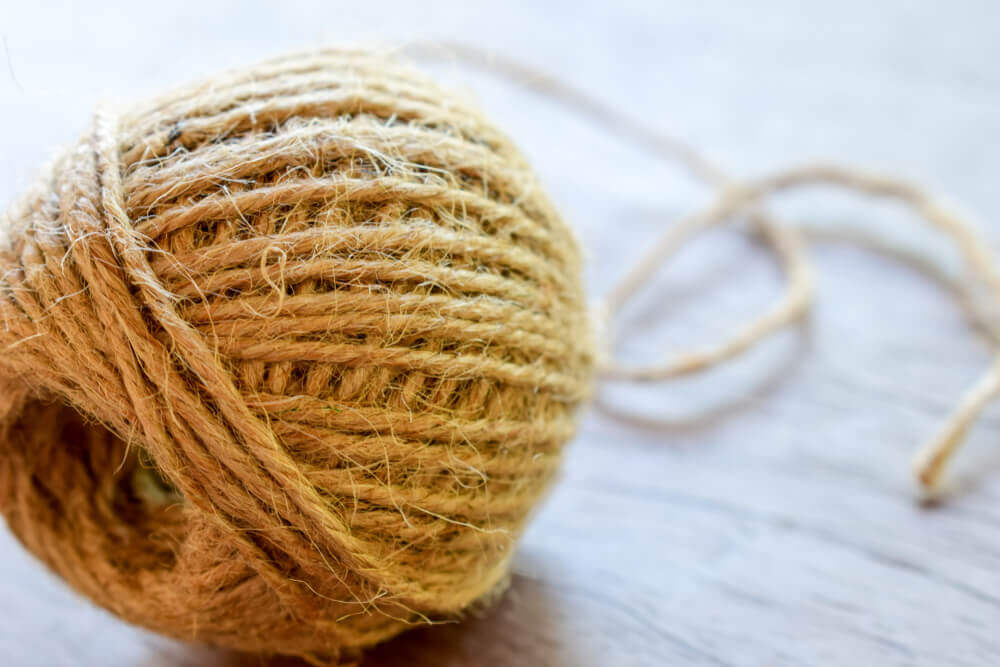 Gomitolo di fibre naturali