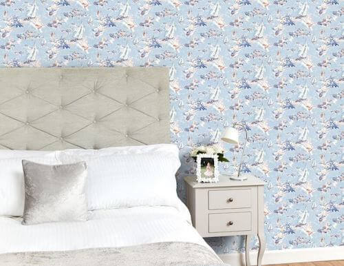 carta da parati in camera da letto