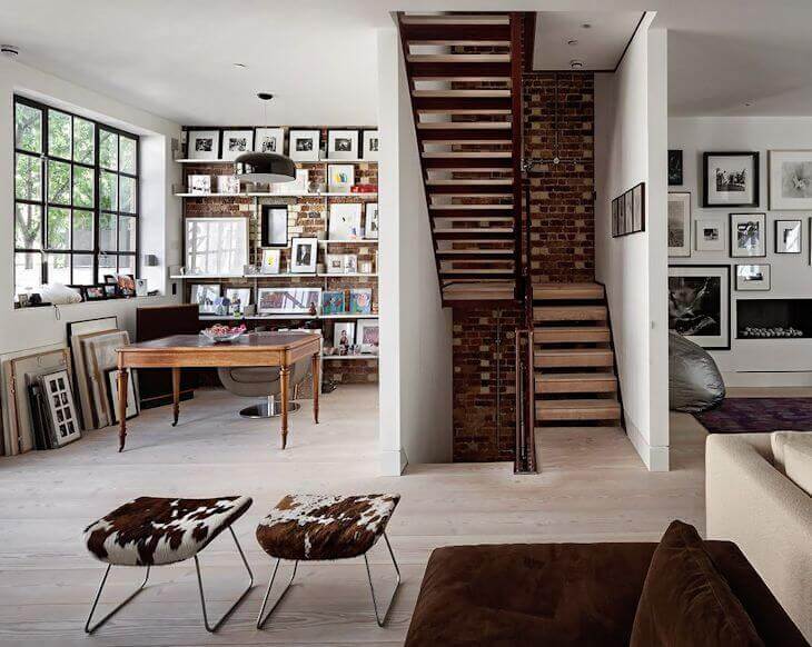 Interno in stile londinese contemporaneo