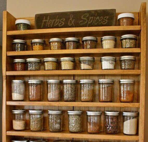 Organizzare le spezie in cucina