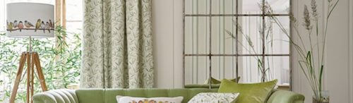 tessuti tende con motivi floreali