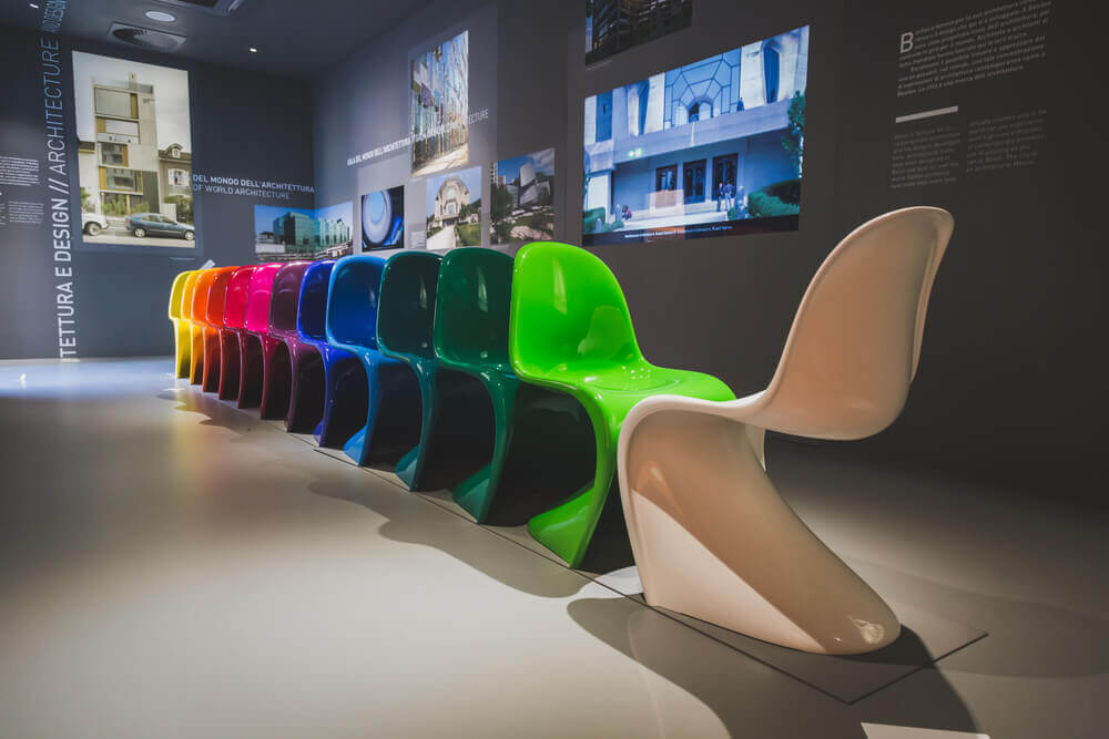 Sedie Panton colorate