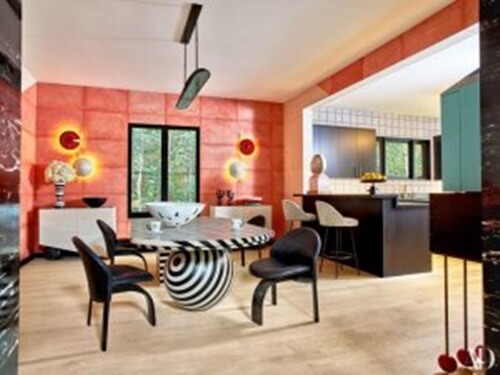 Colori nello spazio arredato da Kerry Wearstler