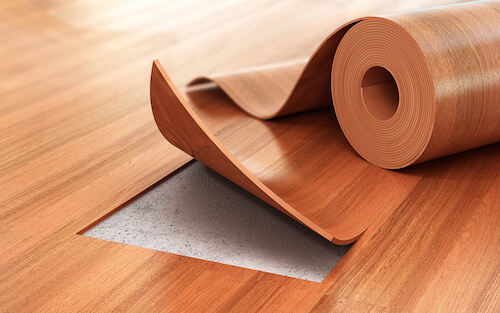 pavimento in linoleum
