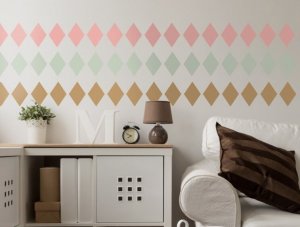 Uso del rombo nella decorazione