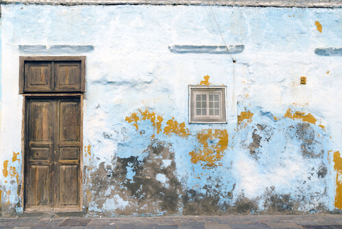 muro esterno con umidità