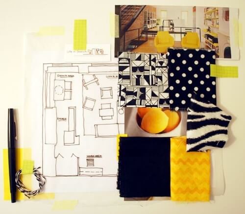 Esempio di moodboard