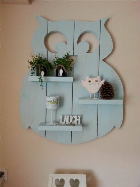 Gufi decorativi per la parete