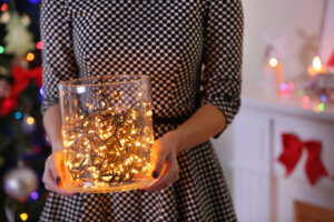 Illuminazione natalizia alla moda.