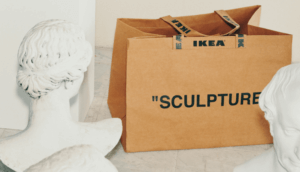 Borsa di cartone sculpture