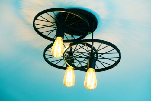 Lampadario ruota