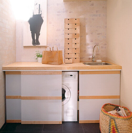 Mini lavanderia in bagno