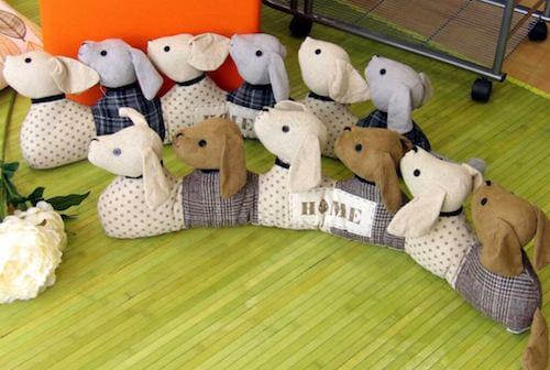 paraspiffero con la forma di teste di animali