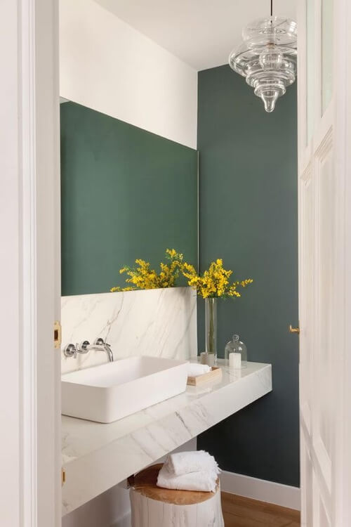 Piano lavabo in marmo