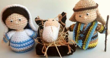 Presepe all'uncinetto.