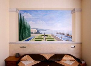 Dipingere le pareti con la tecnica del trompe l'oeil