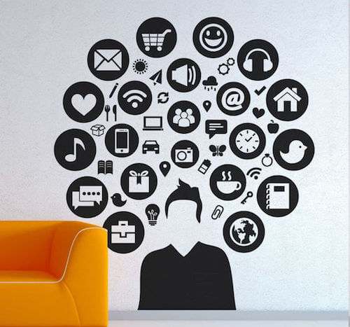 utilizzare l'informatica vinili con loghi applicazioni informatica