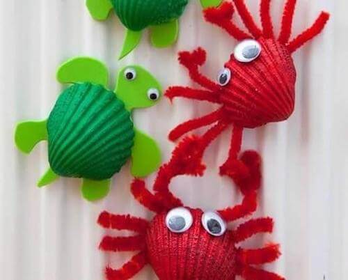 figure animali tartaruga granchio