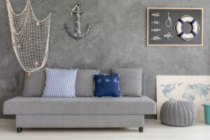 Come decorare il salotto in stile nautico
