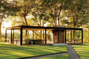 Glass House vista dall'esterno