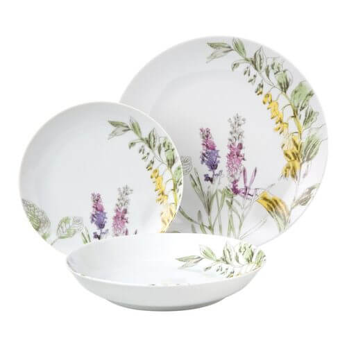 Piatti dipinti con motivo a fiori