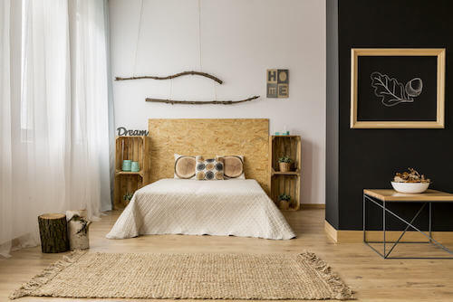 Camera da letto stile etnico