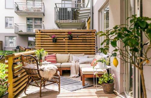 terrazza di un appartamento